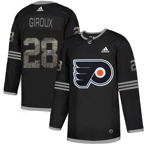 Fantastic Adidas Flyers #28 Claude Giroux Black Authentic Classic Stitched NHL Jersey perfect for game days