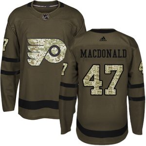 Unique Adidas Flyers #47 Andrew MacDonald Green Salute to Service Stitched NHL Jersey to complete your fan gear collection