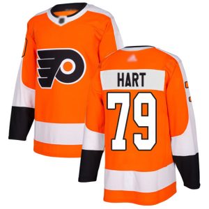 Stunning Adidas Flyers #79 Carter Hart Orange Home Authentic Stitched NHL Jersey for ultimate sports enthusiasts