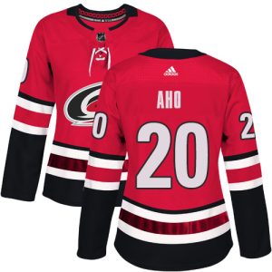 Unique Adidas Hurricanes #20 Sebastian Aho Red Home Authentic Women's Stitched NHL Jersey to complete your fan gear collection