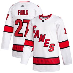 Impressive Adidas Hurricanes #27 Justin Faulk White Road Authentic Stitched Youth NHL Jersey for die - hard hockey fans