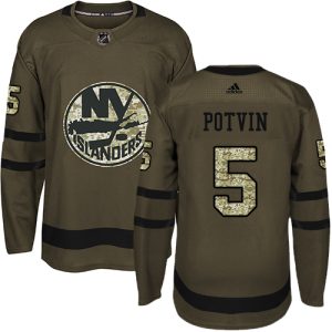 Gorgeous Adidas Islanders #5 Denis Potvin Green Salute to Service Stitched NHL Jersey to stand out at the arena
