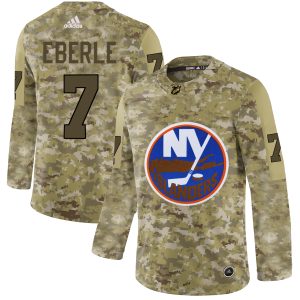 Sleek Adidas Islanders #7 Jordan Eberle Camo Authentic Stitched NHL Jersey perfect for game days