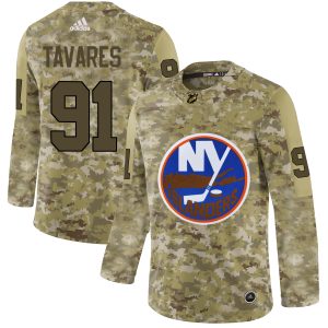 Fantastic Adidas Islanders #91 John Tavares Camo Authentic Stitched NHL Jersey for ultimate sports enthusiasts