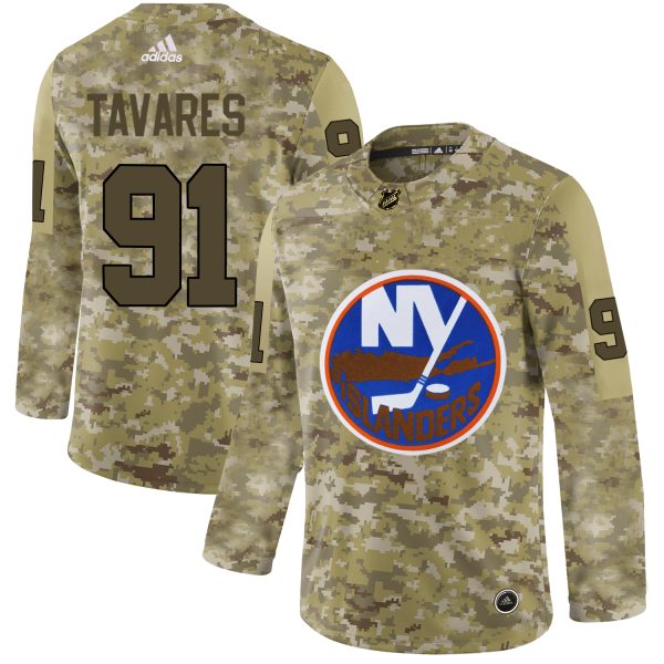 Fantastic Adidas Islanders #91 John Tavares Camo Authentic Stitched NHL Jersey for ultimate sports enthusiasts