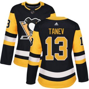 Amazing Adidas Penguins #13 Brandon Tanev Black Home Authentic Women's Stitched NHL Jersey to show your team spirit
