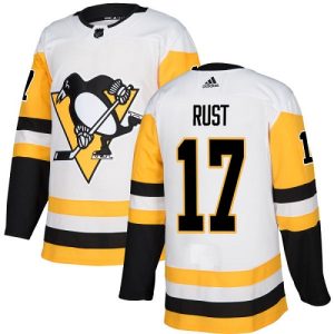 Stylish Adidas Penguins #17 Bryan Rust White Road Authentic Stitched NHL Jersey to stand out at the arena