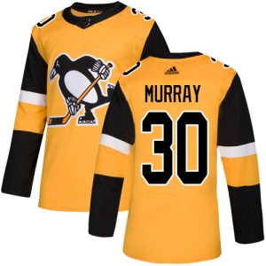 Impressive Adidas Penguins #30 Matt Murray Gold Alternate Authentic Stitched Youth NHL Jersey to stand out at the arena
