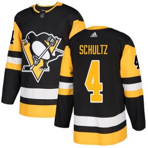 Amazing Adidas Penguins #4 Justin Schultz Black Home Authentic Stitched NHL Jersey a must - have for collectors