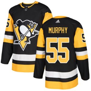 Fantastic Adidas Penguins #55 Larry Murphy Black Home Authentic Stitched NHL Jersey for ultimate sports enthusiasts