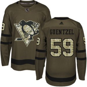 Sleek Adidas Penguins #59 Jake Guentzel Green Salute to Service Stitched Youth NHL Jersey to stand out at the arena