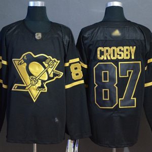 Unique Adidas Penguins #87 Sidney Crosby Black/Gold Authentic Stitched NHL Jersey to show your team spirit