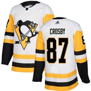 Impressive Adidas Penguins #87 Sidney Crosby White Road Authentic Stitched NHL Jersey for die - hard hockey fans