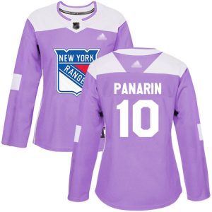Stunning Adidas Rangers #10 Artemi Panarin Purple Authentic Fights Cancer Women's Stitched NHL Jersey a must - have for collectors