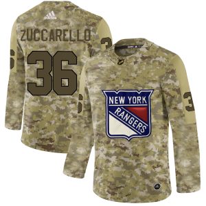 Fantastic Adidas Rangers #36 Mats Zuccarello Camo Authentic Stitched NHL Jersey to complete your fan gear collection