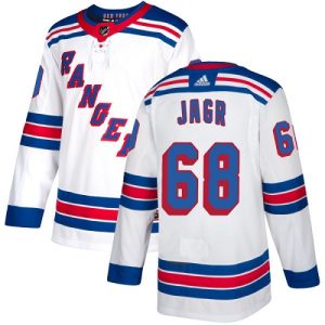 Stunning Adidas Rangers #68 Jaromir Jagr White Away Authentic Stitched NHL Jersey to show your team spirit