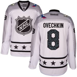 Impressive Capitals #8 Alex Ovechkin White 2017 All Star Metropolitan Division Women's Stitched NHL Jersey for ultimate sports enthusiasts