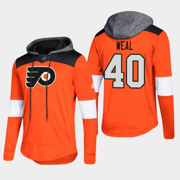 Fantastic Flyers #40 Jordan Weal Orange 2018 Pullover Platinum Hoodie perfect for game days