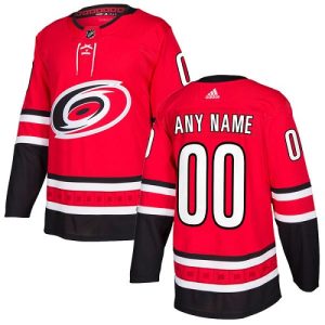 Amazing Men's Adidas Hurricanes Personalized Authentic Red Home NHL Jersey to stand out at the arena