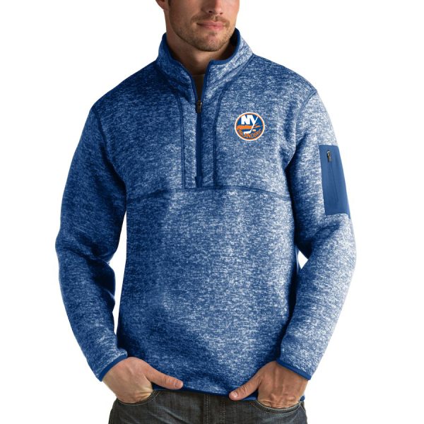 Fantastic New York Islanders Antigua Fortune Quarter Zip Pullover Jacket Blue a must - have for collectors