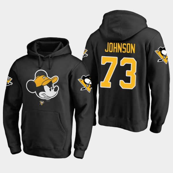 Amazing Penguins #73 Jack Johnson Black 2018 Pullover Disney Game Face Hoodie for die - hard hockey fans