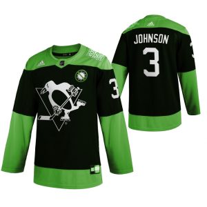 Amazing Pittsburgh Penguins #3 Jack Johnson Men's Adidas Green Hockey Fight nCoV Limited NHL Jersey for ultimate sports enthusiasts