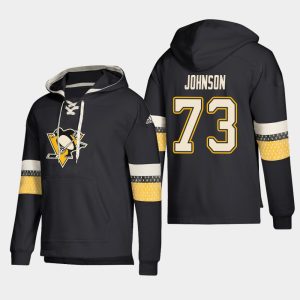 Impressive Pittsburgh Penguins #73 Jack Johnson Black adidas Lace Up Pullover Hoodie a must - have for collectors