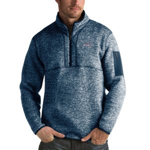 Fantastic Washington Capitals Antigua Fortune Quarter Zip Pullover Jacket Royal perfect for game days