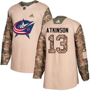 Amazing Adidas Blue Jackets #13 Cam Atkinson Camo Authentic 2017 Veterans Day Stitched NHL Jersey for die - hard hockey fans