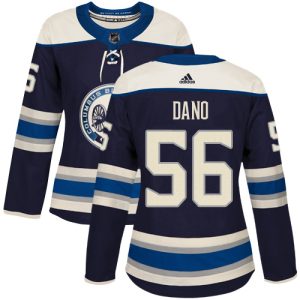 Amazing Adidas Blue Jackets #56 Marko Dano Navy Alternate Authentic Women's Stitched NHL Jersey to complete your fan gear collection