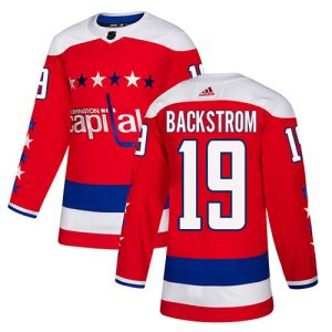 Stylish Adidas Capitals #19 Nicklas Backstrom Red Alternate Authentic Stitched Youth NHL Jersey a must - have for collectors