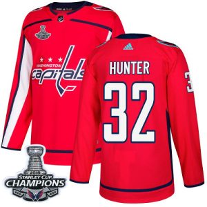 Unique Adidas Capitals #32 Dale Hunter Red Home Authentic Stanley Cup Final Champions Stitched NHL Jersey to stand out at the arena