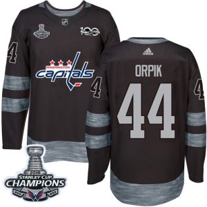 Unique Adidas Capitals #44 Brooks Orpik Black 1917 2017 100th Anniversary Stanley Cup Final Champions Stitched NHL Jersey for die - hard hockey fans