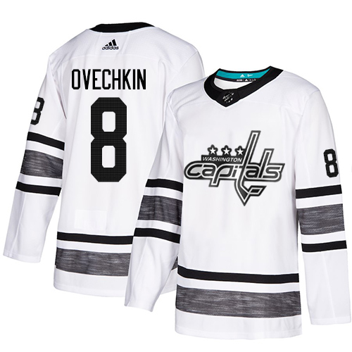 Amazing Adidas Capitals #8 Alex Ovechkin White Authentic 2019 All Star Stitched Youth NHL Jersey to show your team spirit