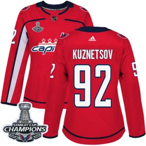 Fantastic Adidas Capitals #92 Evgeny Kuznetsov Red Home Authentic Stanley Cup Final Champions Women's Stitched NHL Jersey a must - have for collectors