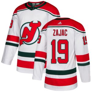 Impressive Adidas Devils #19 Travis Zajac White Alternate Authentic Stitched Youth NHL Jersey to show your team spirit