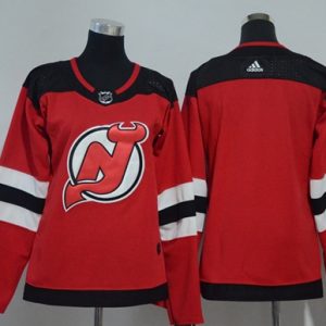 Gorgeous Adidas Devils Blank Red Home Authentic Women's Stitched NHL Jersey to complete your fan gear collection