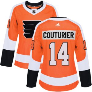 Gorgeous Adidas Flyers #14 Sean Couturier Orange Home Authentic Women's Stitched NHL Jersey for die - hard hockey fans