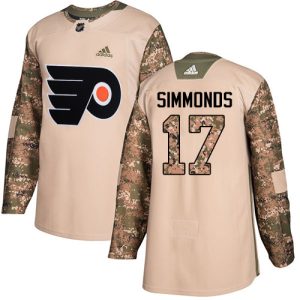 Impressive Adidas Flyers #17 Wayne Simmonds Camo Authentic 2017 Veterans Day Stitched Youth NHL Jersey to stand out at the arena