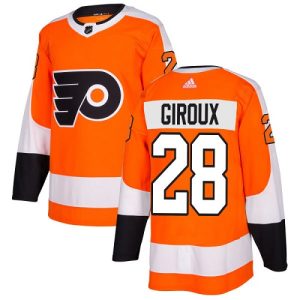 Stunning Adidas Flyers #28 Claude Giroux Orange Home Authentic Stitched NHL Jersey to stand out at the arena