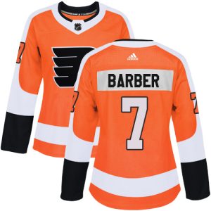 Fantastic Adidas Flyers #7 Bill Barber Orange Home Authentic Women's Stitched NHL Jersey a must - have for collectors