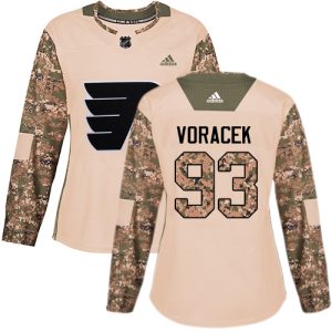 Amazing Adidas Flyers #93 Jakub Voracek Camo Authentic 2017 Veterans Day Women's Stitched NHL Jersey to show your team spirit