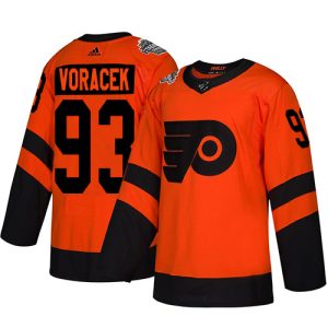 Sleek Adidas Flyers #93 Jakub Voracek Orange Authentic 2019 Stadium Series Stitched NHL Jersey for die - hard hockey fans