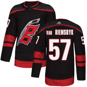 Sleek Adidas Hurricanes #57 Trevor Van Riemsdyk Black Alternate Authentic Stitched NHL Jersey a must - have for collectors