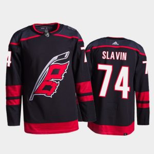 Fantastic Adidas Hurricanes #74 Jaccob Slavin Men's 2021 22 Alternate Authentic NHL Jersey Black a must - have for collectors