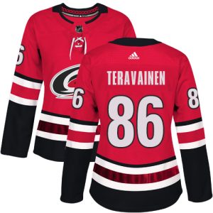 Unique Adidas Hurricanes #86 Teuvo Teravainen Red Home Authentic Women's Stitched NHL Jersey to show your team spirit