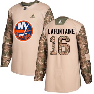 Stylish Adidas Islanders #16 Pat LaFontaine Camo Authentic 2017 Veterans Day Stitched NHL Jersey perfect for game days