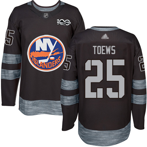 Unique Adidas Islanders #25 Devon Toews Black 1917 2017 100th Anniversary Stitched NHL Jersey for ultimate sports enthusiasts