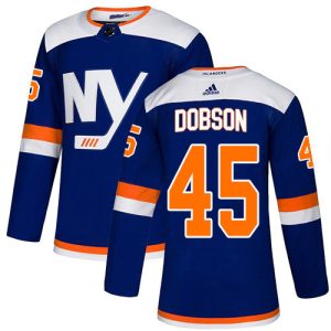 Gorgeous Adidas Islanders #45 Noah Dobson Blue Alternate Authentic Stitched NHL Jersey a must - have for collectors