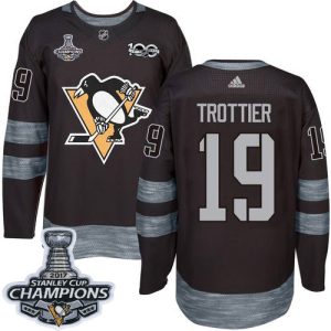 Amazing Adidas Penguins #19 Bryan Trottier Black 1917 2017 100th Anniversary Stanley Cup Finals Champions Stitched NHL Jersey a must - have for collectors